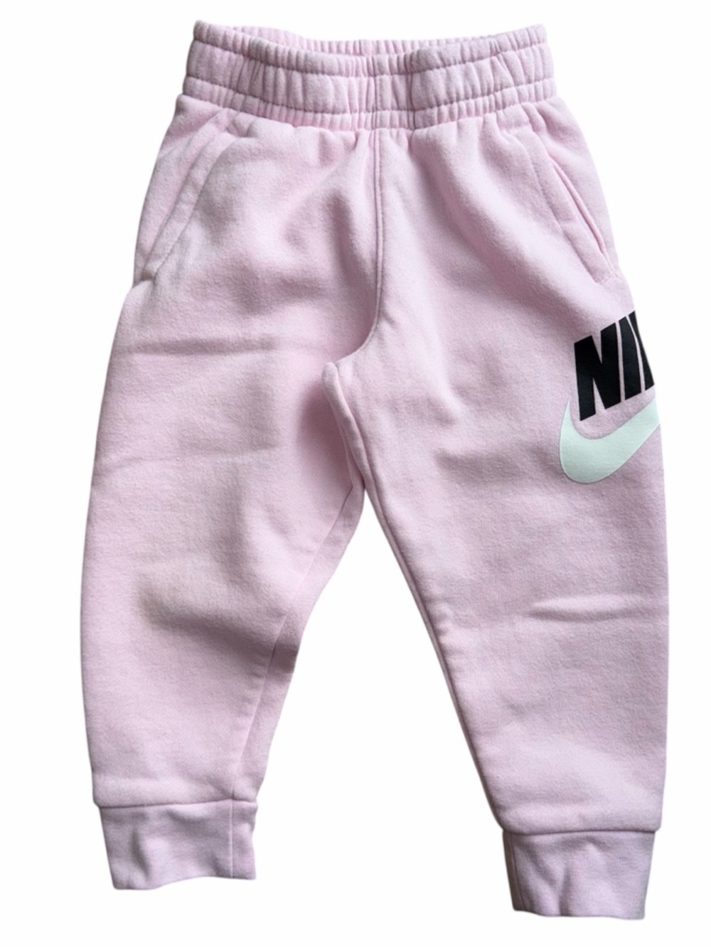 Nike Jogger Sweatpants Toddler Girl Size 3T Light Pink With White And Black Logo